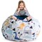 Creative QT Stuff ’n Sit Extra Large 38’’ Bean Bag Storage Cover for Stuffed Animals & Toys, Giant Beanbag Chair for Kids Ages 3-14, Bedroom Organizer for Easter, Dinosaur
